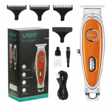 Триммер VGR V-263 с 3 насадками LED (Оранжевый)