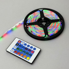Світлодіодна стрічка LED 3528 RGB с пультом 5м