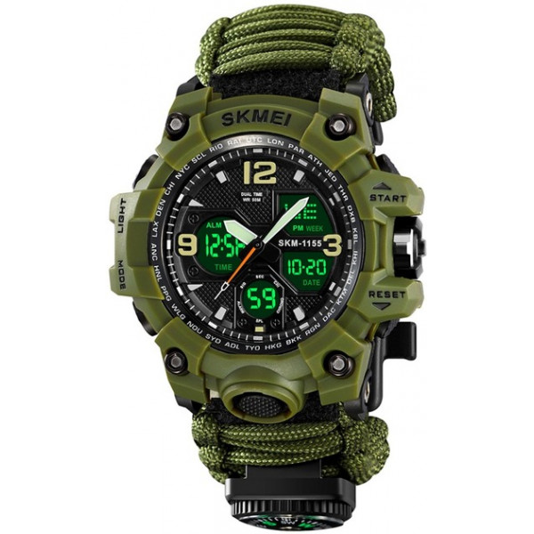 Часы наручные Skmei 1155BNAG Army Green