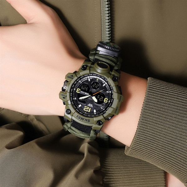 Часы наручные Skmei 1155BNAG Army Green