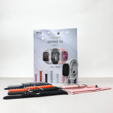 Умные часы Smart 10 + 8 ремешков (Серый)