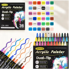 Двусторонние акриловые маркеры Acrylic Painter CH-1011 24 шт.
