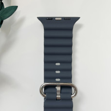 Силіконовий ремінець для Smart Watch Ocean Band 42/44/45/49 (Темно-сірий)