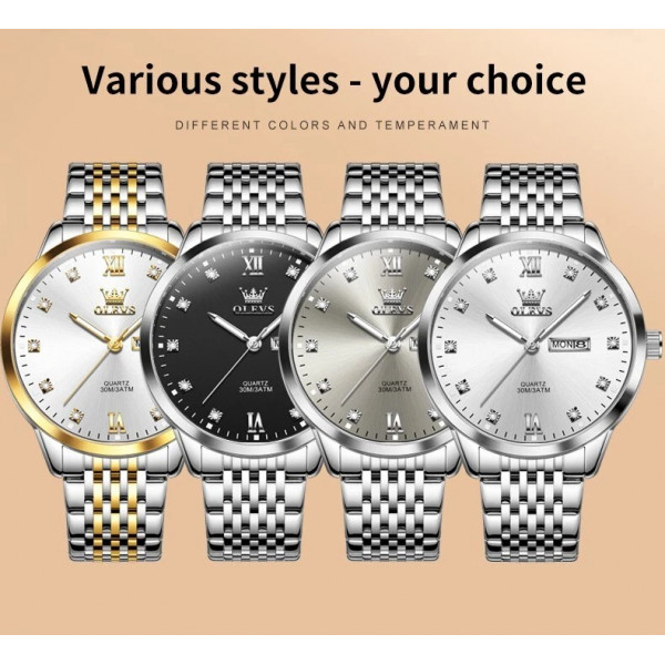 Часы наручные Olevs 2943 White Natural