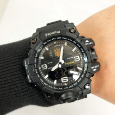 Часы наручные Skmei 1586BK Ukraine (Черный)