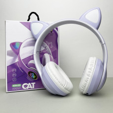 Беспроводные наушники Cat Ear RGB STN-28 (Сиреневый)