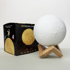 Світильник настільний Місяць 3D RGB 12 см + пульт