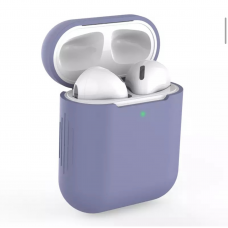Силіконовий чохол для навушників pods 2 (Темно-бузковий)