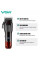 Аккумуляторная машинка для стрижки VGR V-013 с 8 насадками LED (Красный)