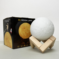 Світильник настільний Місяць 3D RGB 8 см + пульт