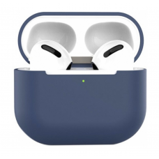 Силіконовий чохол для навушників pods 3 (Темно-синій)