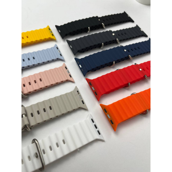 Силиконовый ремешок для Smart Watch Ocean Band 42/44/45/49 (Пудра)