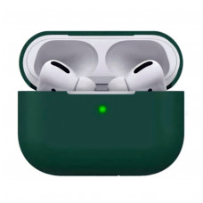 Силіконовий чохол для навушників pods PRO (Темно-зелений)