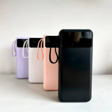 Power Bank Intelligent Fast з кабелем USB+Micro+Type-C+Lightning (30000mAh) Черный