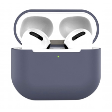 Силіконовий чохол для навушників pods 3 (Темно-бузковий)