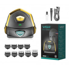 Аккумуляторная машинка для стрижки VGR V-910 с 9 насадками