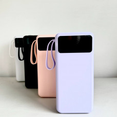 Power Bank Intelligent Fast с кабелем USB+Micro+Type-C+Lightning (30000mAh) Сиреневый