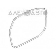 Ущільнювач двері передньої лівої Audi A4 B9 17-24 11A837701A новий оригінал