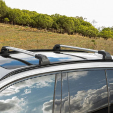 Поперечины на интегрированные рейлинги Strong V2 120 см (2 шт) Черный для BMW X5 E-70 2007-2013 гг