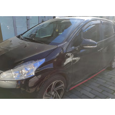 Накладки на дзеркала BMW-Style (2 шт) для Peugeot 208 2012-2019 рр