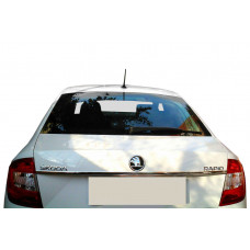 Хромированная накладка над номером Tit-design (нерж. сталь) для Skoda Rapid 2012-2019 гг