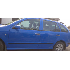 Хромированные Накладки на Ручки Дверей (4 шт, Нержавейка) OmsaLine - Итальянская Нержавейка для Skoda Fabia 2000-2007 гг