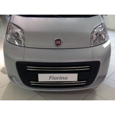 Накладка на решетку радиатора (4 шт., нержавейка) OmsaLine - Итальянская Нержавейка для Citroen Nemo 2007-2017 гг