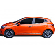 Нижня окантовка вікон (8 шт, нерж) для Renault Clio V 2019- рр