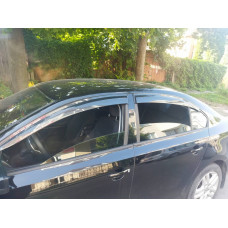 Ветровики на окна (4 шт., Sunplex Sport) для Volkswagen Jetta 2011-2018 гг