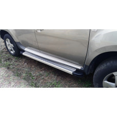 Боковые Подножки Maya V2 (2 шт., Алюминий) для Renault Duster 2008-2017 гг
