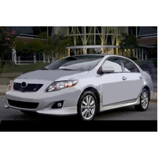 Накладка на передний бампер (под покраску) для Toyota Corolla 2007-2013 гг