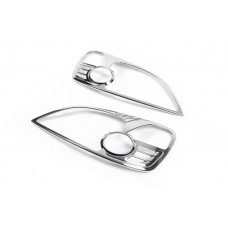 Хромированные Накладки на Фары (2 шт, пластик) для Honda Civic Sedan VII 2001-2006 гг