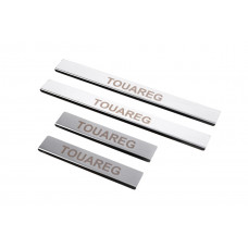 Накладки на Пороги Carmos V1 (4 шт, Нержавейка) для Volkswagen Touareg 2002-2010 гг