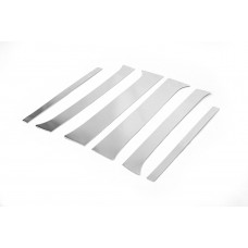 Накладки на дверные стойки из нержавеющей стали (6 шт) для Nissan Pathfinder R51 2005-2014 гг