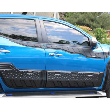 Дверные молдинги EuroCap (6 шт, ABS) для Mitsubishi L200 2015-2024 гг