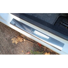 Накладки на пороги Carmos V1 (4 шт, нержавейка) для Dacia Logan MCV 2013-2020 гг