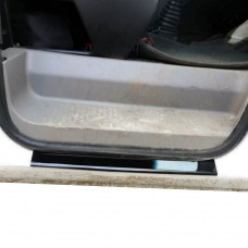 Накладки на пороги ABS (2 шт., пластик) Матовые для Dacia Logan I 2005-2008 гг