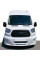 Накладка на передний бампер LED (2014-2019, грунт под покраску) для Ford Transit 2014- гг