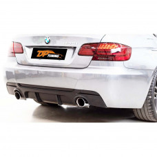 Диффузор заднего бампера DPT (для E92 M-Sport, Черный Глянец) для BMW 3 серия E-90/91/92/93 2005-2011 гг