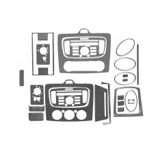 Накладки на панель Clima/AC (Maxi-Set, Карбон) для Ford Focus II 2008-2011 гг