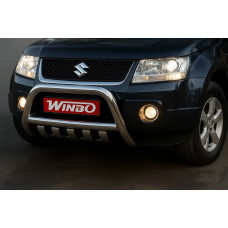 Защита переднего бампера Winbo (нержавейка) для Suzuki Grand Vitara 2005-2017 гг