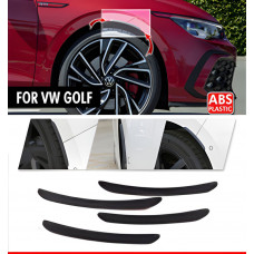 Накладки на арки DPT (4 шт, чорні) для Volkswagen Golf 7/E-Golf 2012-2020 рр