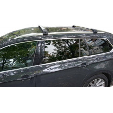 Поперечный багажник на интегрированые рейлинги WingBar (2 шт) Черный для Volkswagen Passat B8 2015-2023 гг
