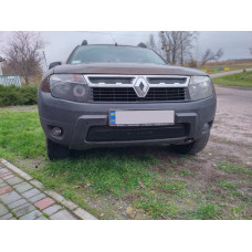 Зимняя нижняя накладка на решетку радиатора Матовый для Renault Duster 2008-2017 гг