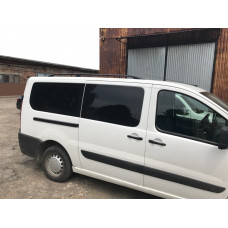 Черные рейлинги Короткая база, пластиковые ножки для Citroen Jumpy 2007-2017 гг