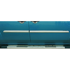 Дверные молдинги нержавейка (4 шт) Carmos - Турецкая Нержавеющая Сталь для Fiat Doblo I 2001-2005 гг