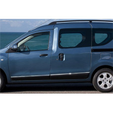 Дверные молдинги нержавейка (4 шт) для Renault Dokker 2013-2022 гг