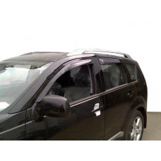Ветровики на окна (4 шт, HIC) для Mitsubishi Outlander 2006-2012 гг