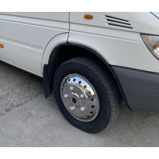 Ковпаки з нержавійки Exclusive V2 R15 (2-котковий) для Mercedes Sprinter W901/902/903/904/905 1995-2006 рр