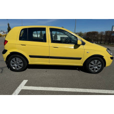 Накладки на арки ABS (4шт, 5D, черные) для Hyundai Getz 2002- гг